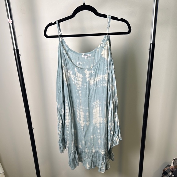 Revolve Tiare Hawaii Hana Grey Blue Smoke Tie Dye Dress Size One Size - Picture 2 of 7